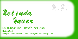 melinda haver business card